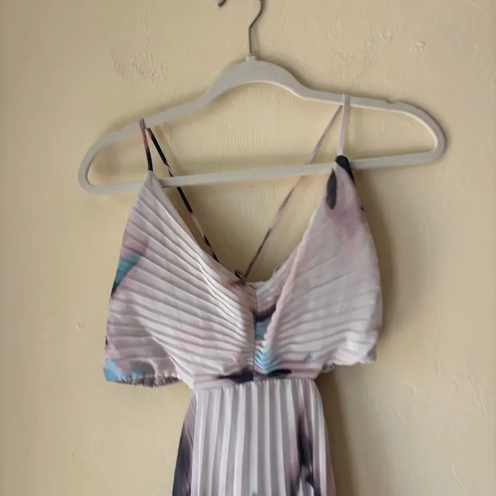 Abercrombie & Fitch The A&F Giselle Babydoll Maxi Dress XL Floral Wedding Guest